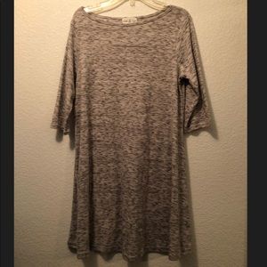 Cozy heathered T-shirt dress
